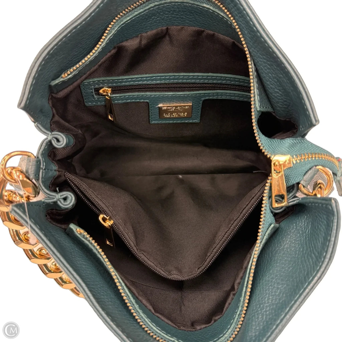 Handbag Leather By Viola Castellani, Size: Medium