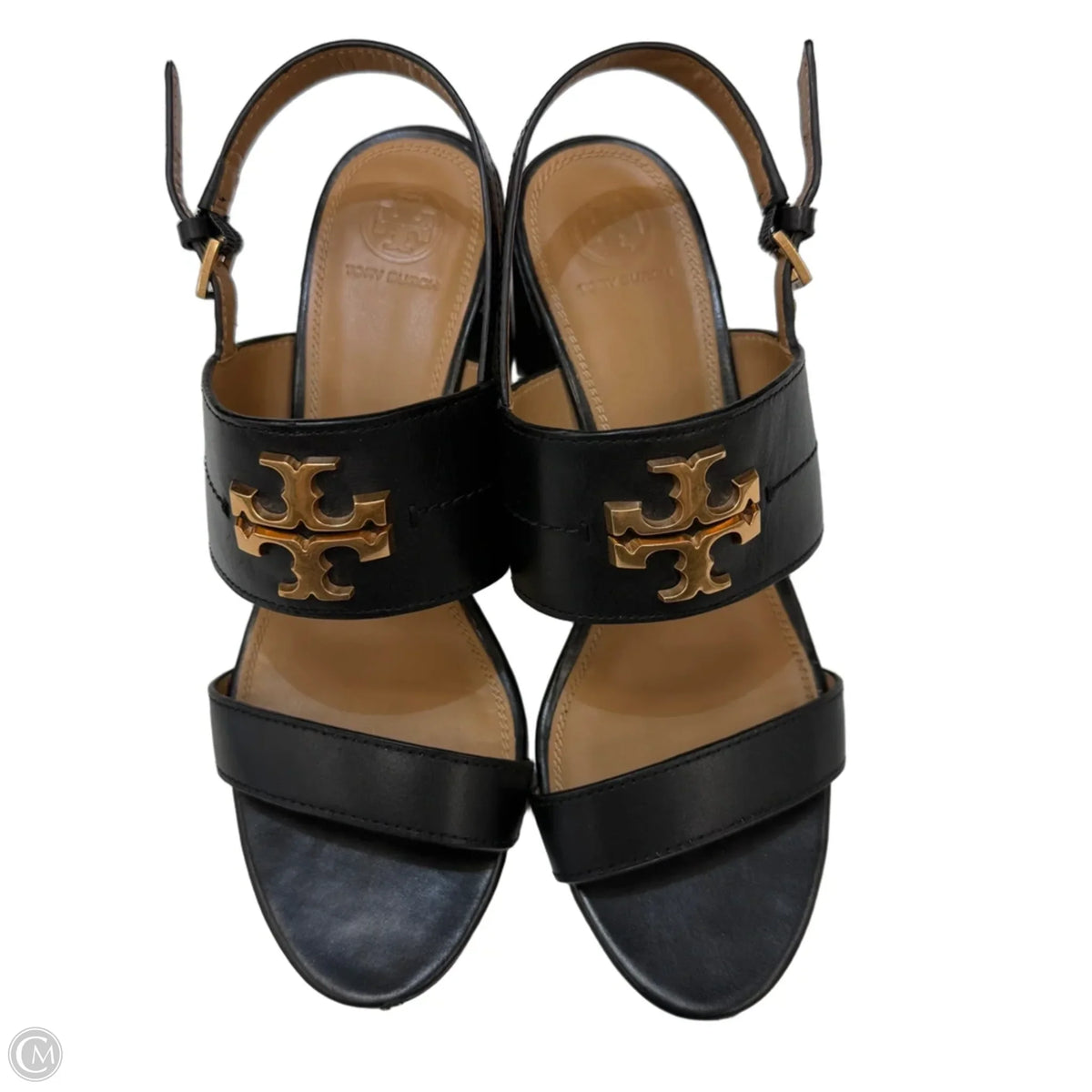 Sandals Designer By Tory Burch In Black, Size: 9.5