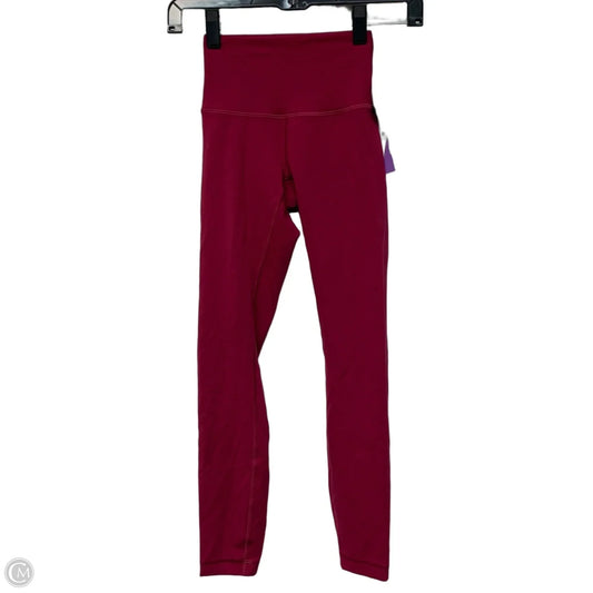 Athletic Leggings By Lululemon In Pink, Size: Xs