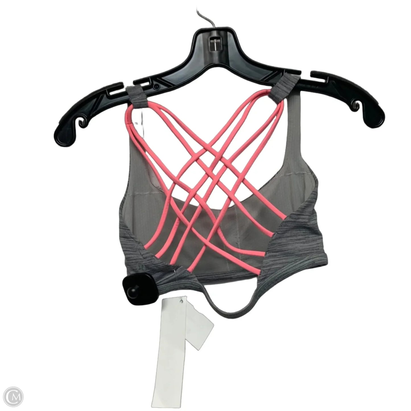 Athletic Bra By Lululemon In Grey & Pink, Size: S