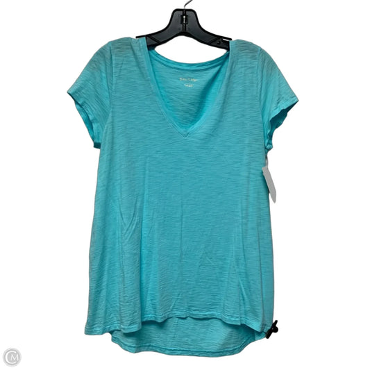 Top Short Sleeve Designer By Lilly Pulitzer In Blue, Size: M