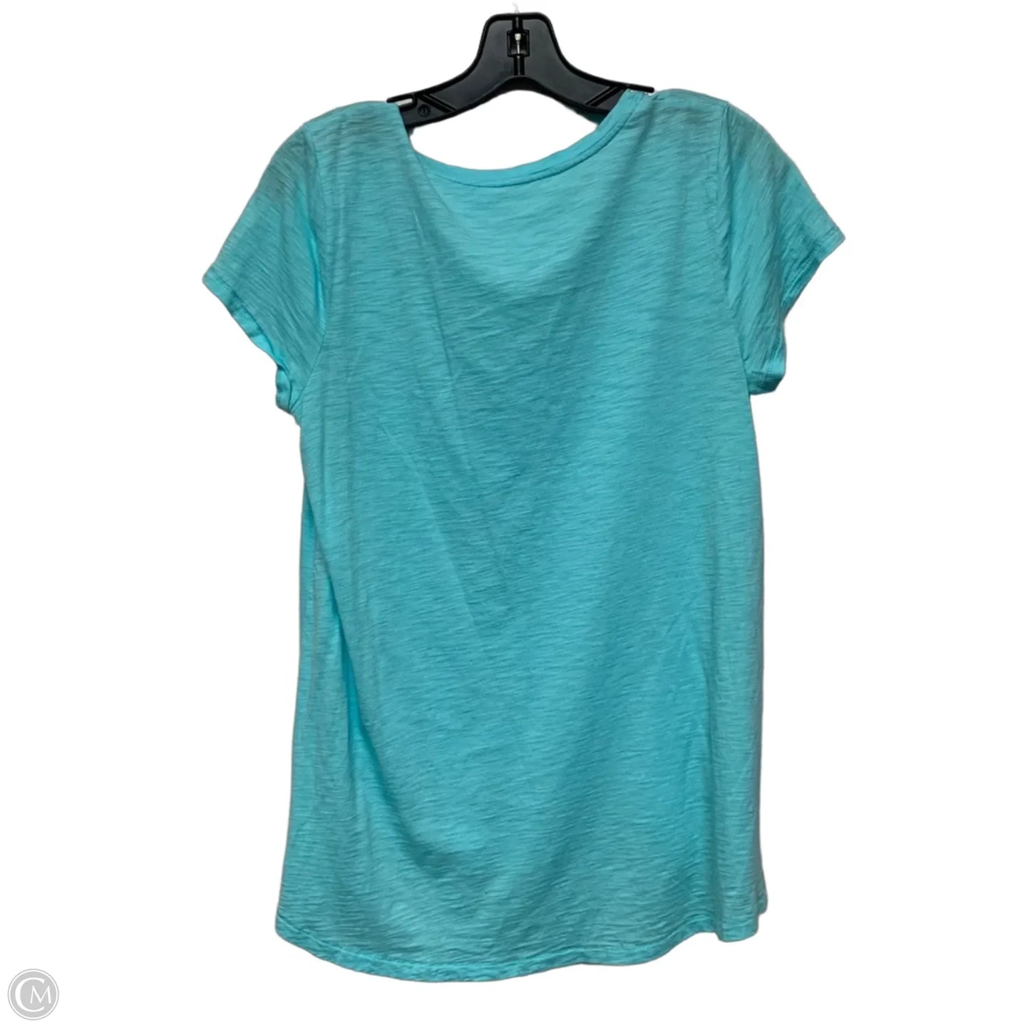 Top Short Sleeve Designer By Lilly Pulitzer In Blue, Size: M