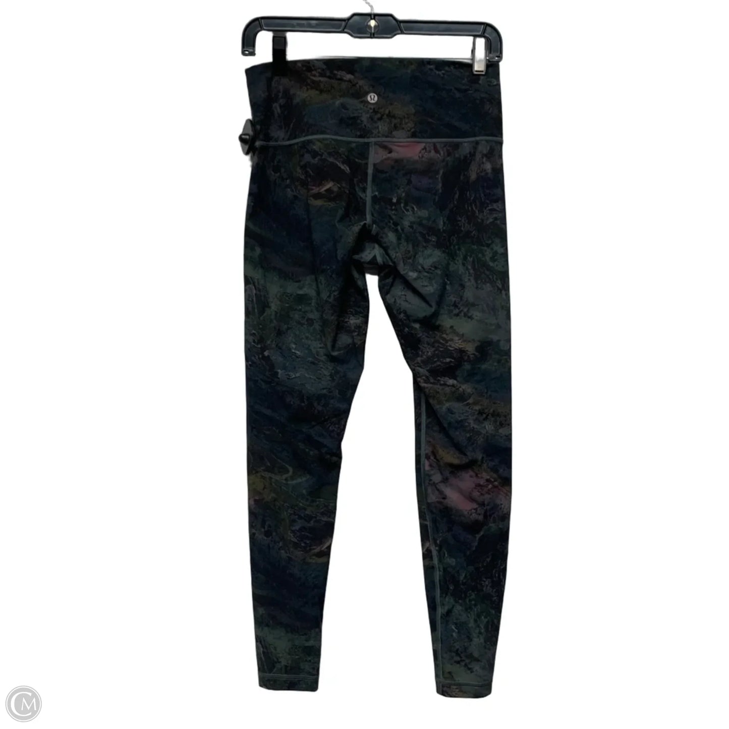 Athletic Leggings By Lululemon In Green & Purple, Size: M