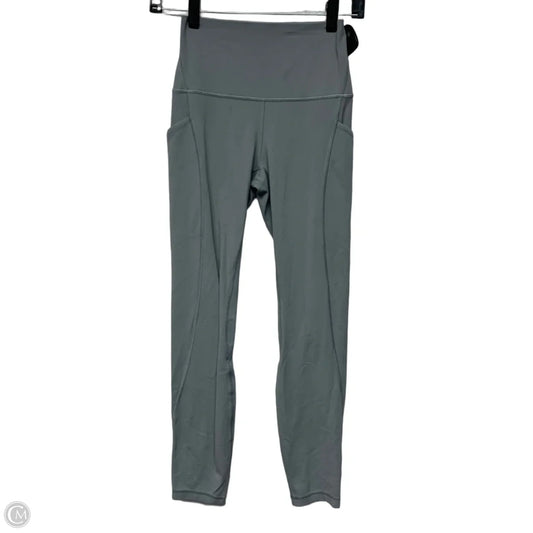 Athletic Leggings By Lululemon In Grey, Size: S