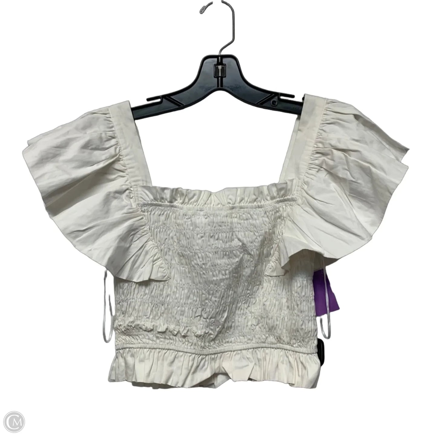 Top Short Sleeve By Tcec In White, Size: S