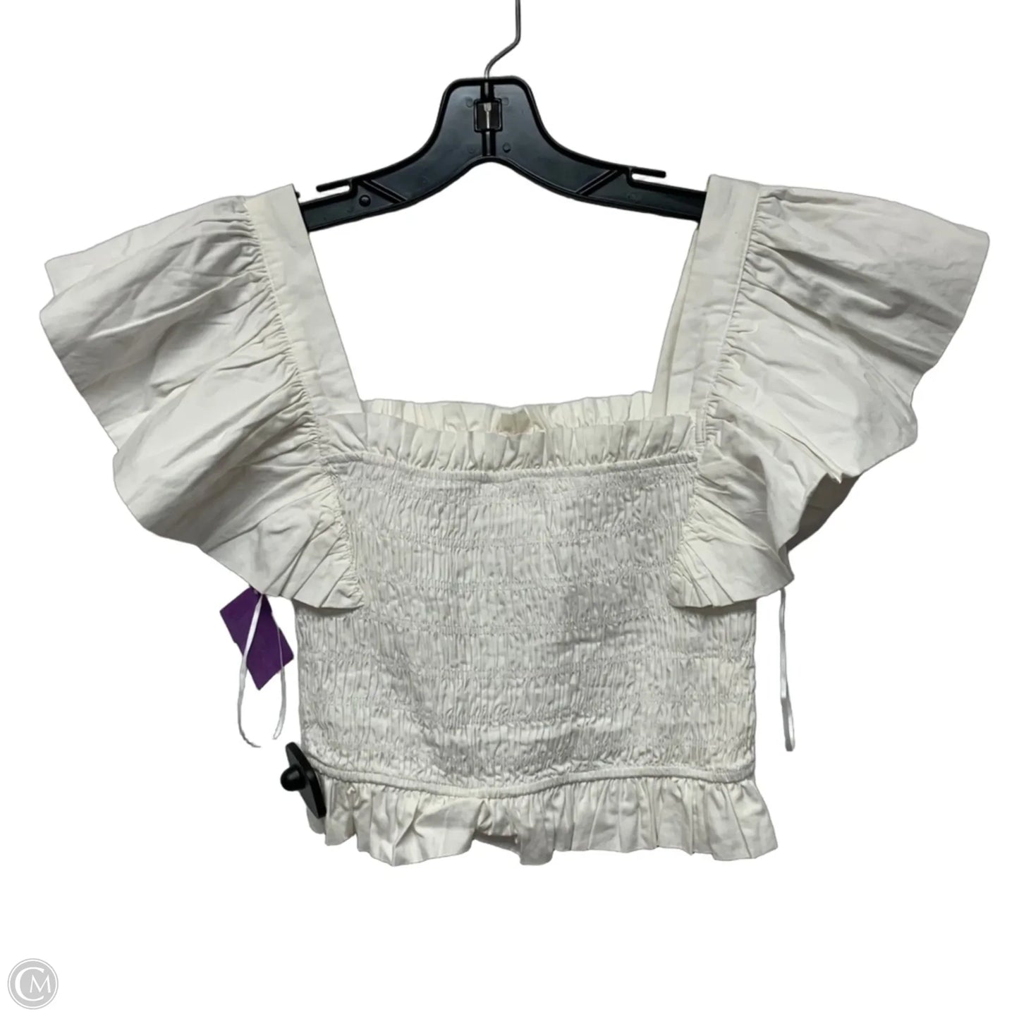 Top Short Sleeve By Tcec In White, Size: S