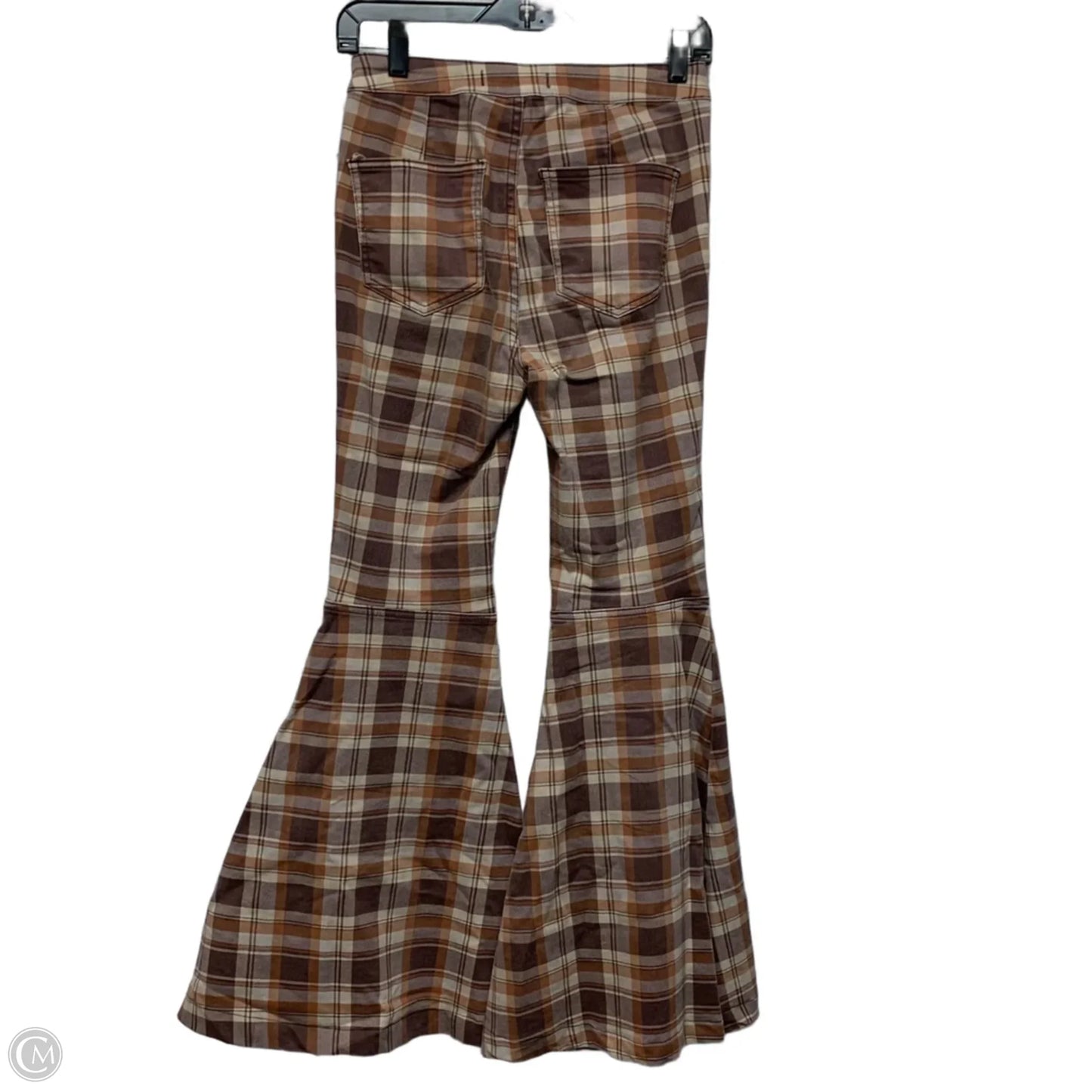 Jeans Flared By We The Free In Plaid Pattern, Size: 2