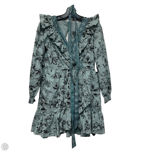 Dress Casual Short By Anthropologie In Black & Blue, Size: Xsp