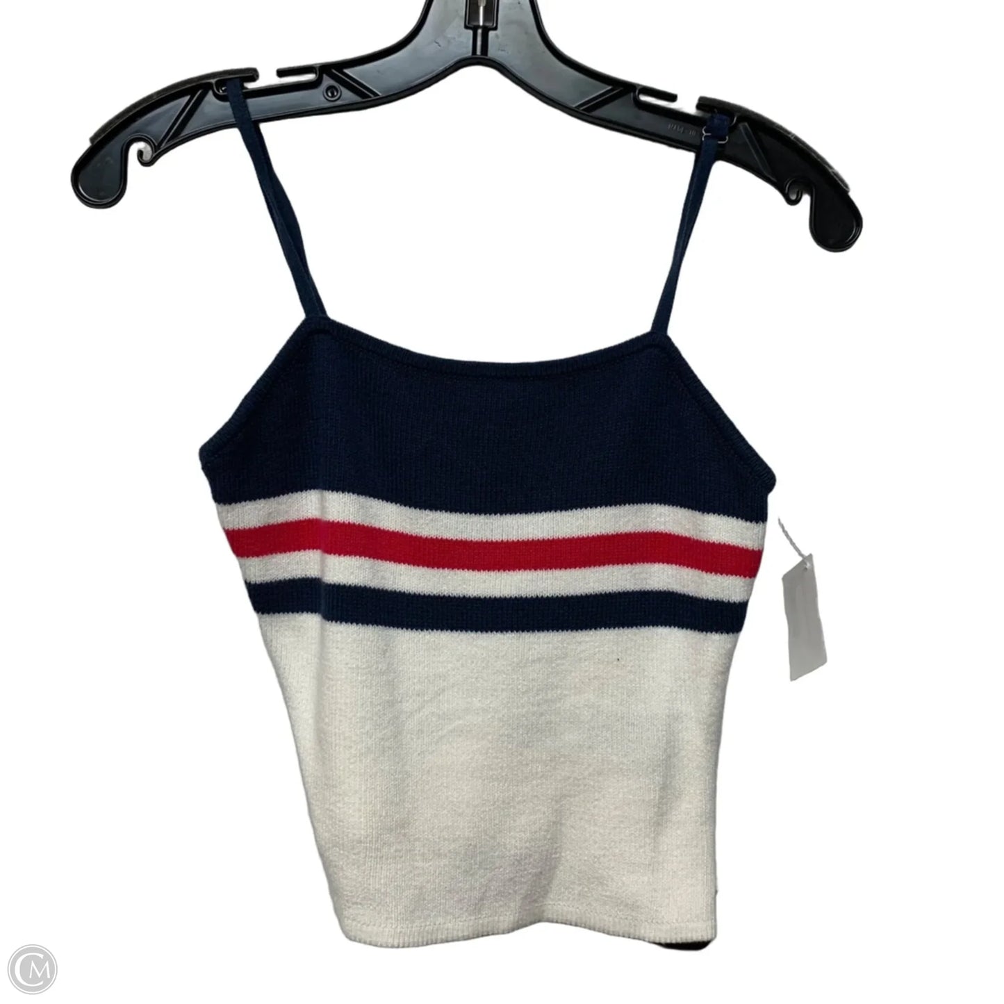 Top Sleeveless By Roxy In Blue & White, Size: S