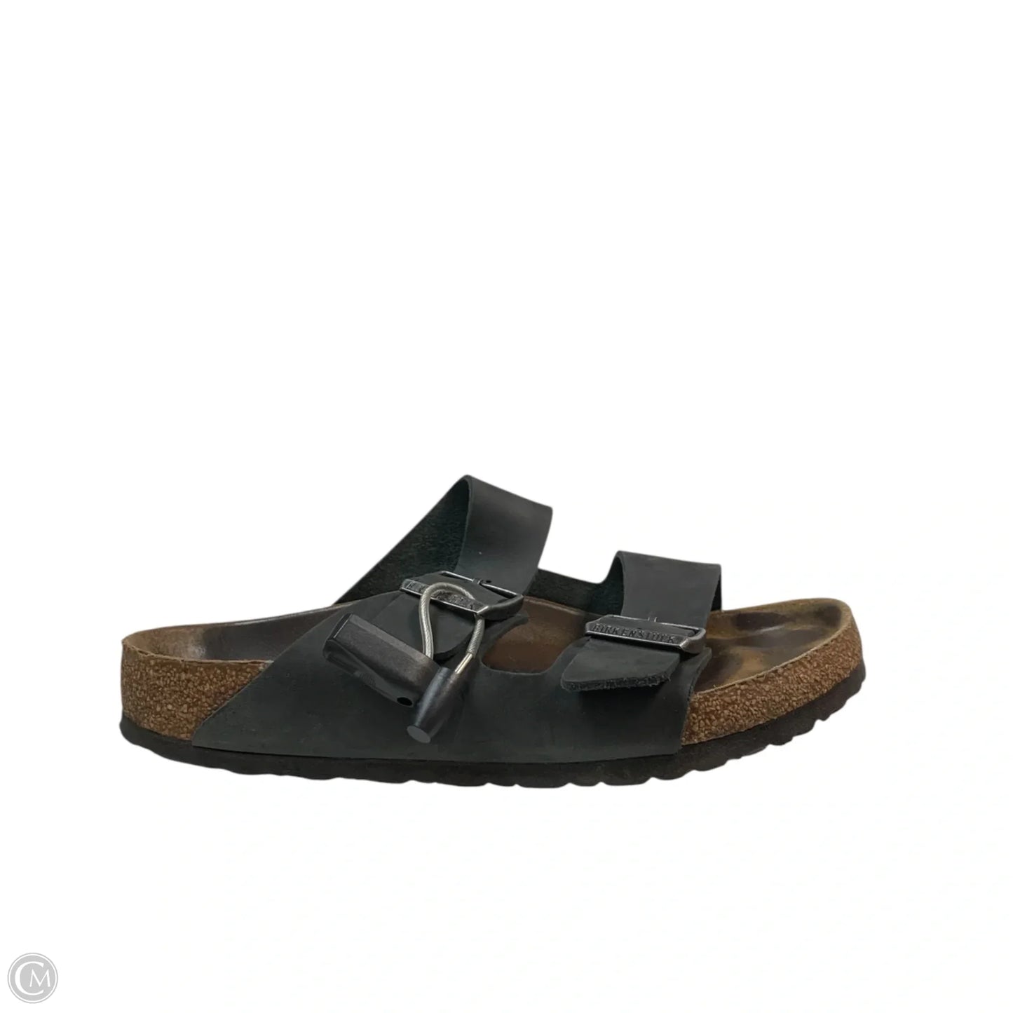 Sandals Flats By Birkenstock In Black, Size: 8