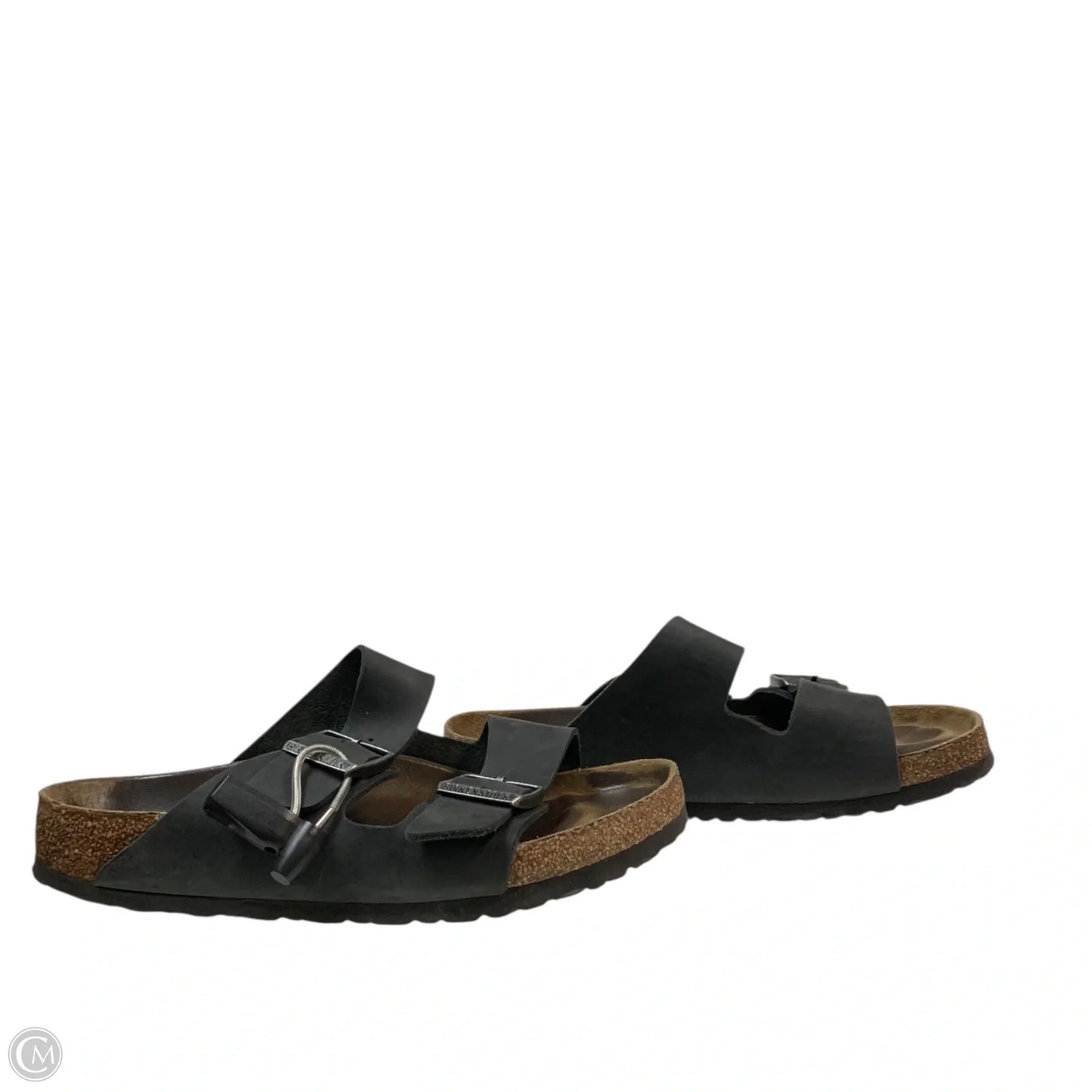 Sandals Flats By Birkenstock In Black, Size: 8