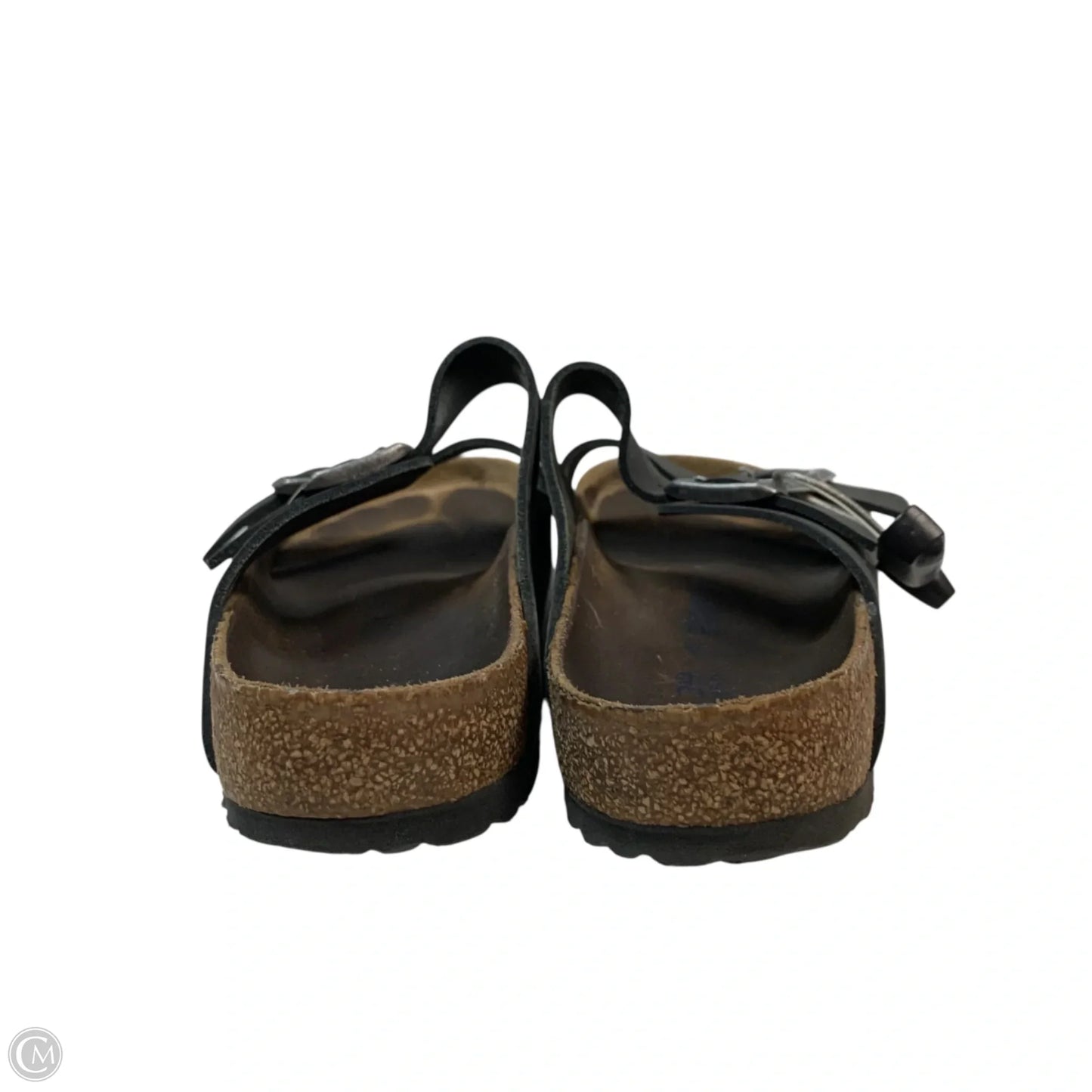 Sandals Flats By Birkenstock In Black, Size: 8