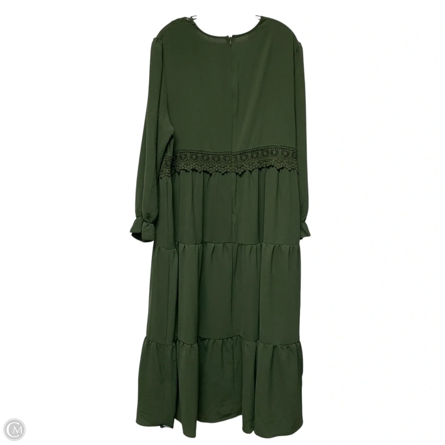 Dress Casual Midi By Emery Rose In Green, Size: 3x