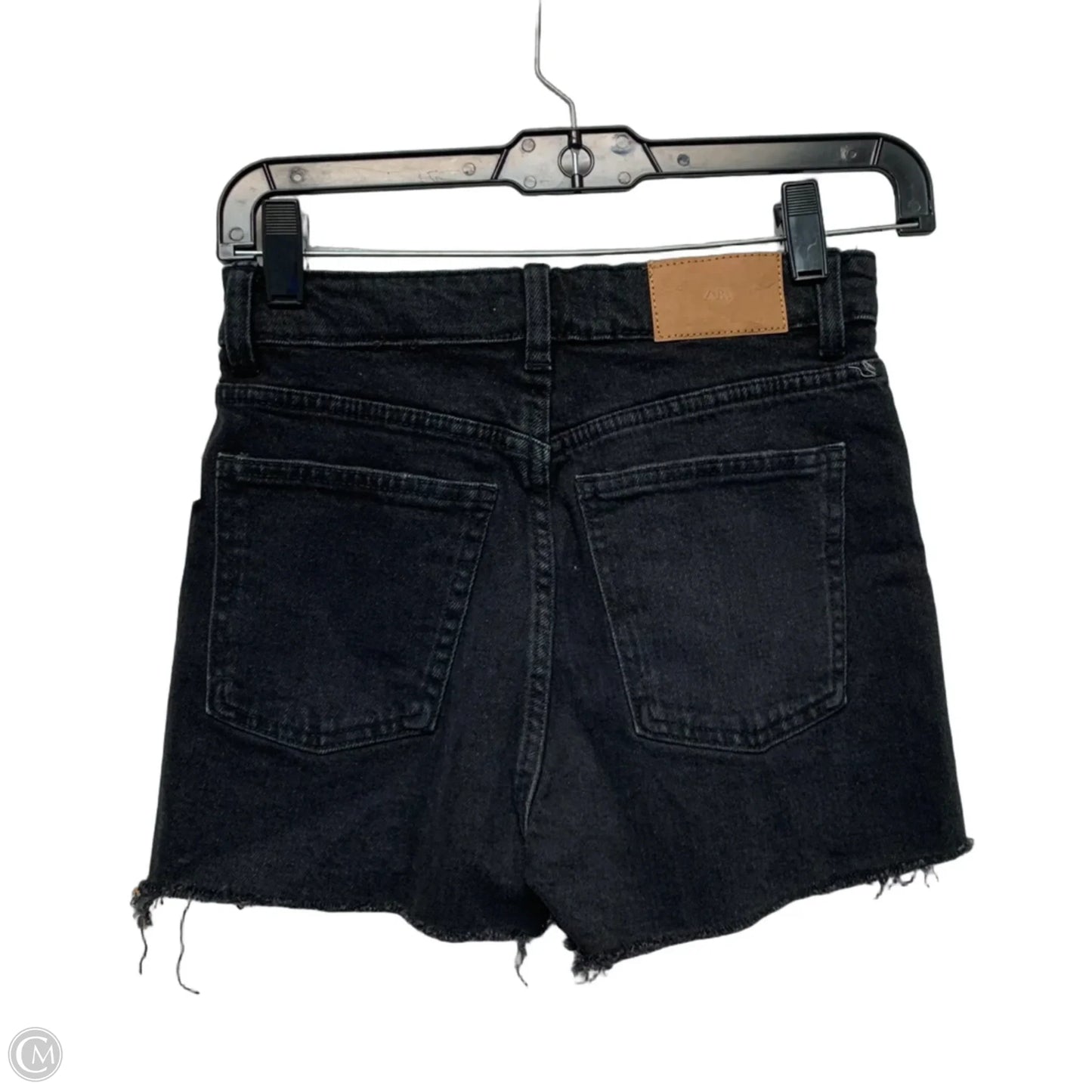 Shorts By Zara In Black Denim, Size: 2