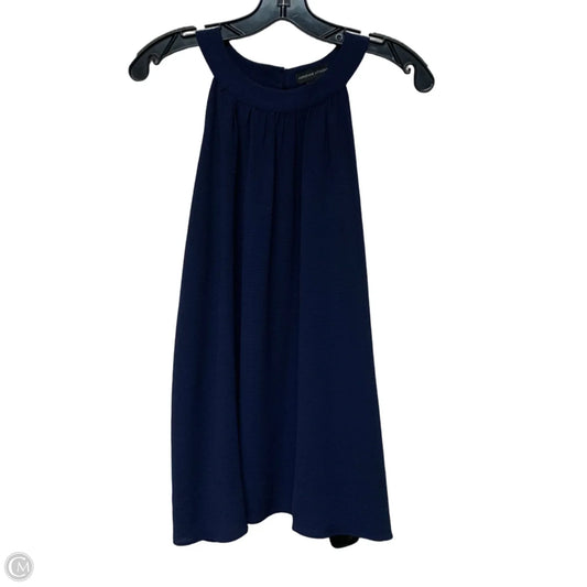 Top Sleeveless By Adrienne Vittadini In Navy, Size: M