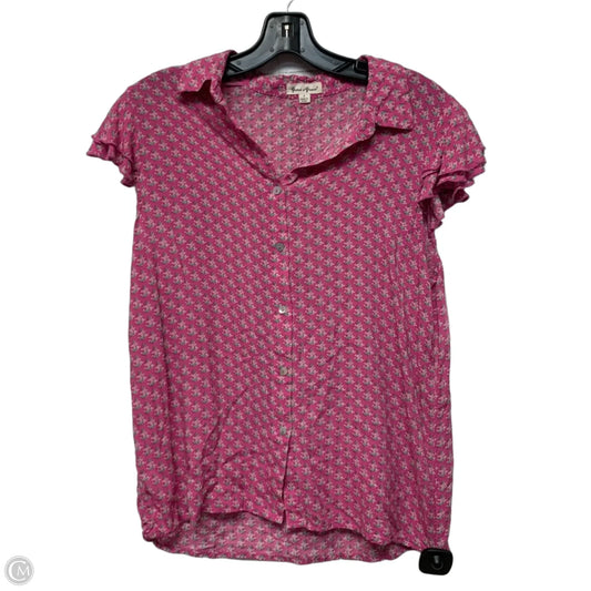 Top Sleeveless By Grand And Greene In Pink, Size: S