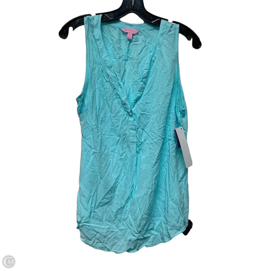 Top Sleeveless Designer By Lilly Pulitzer In Blue, Size: L