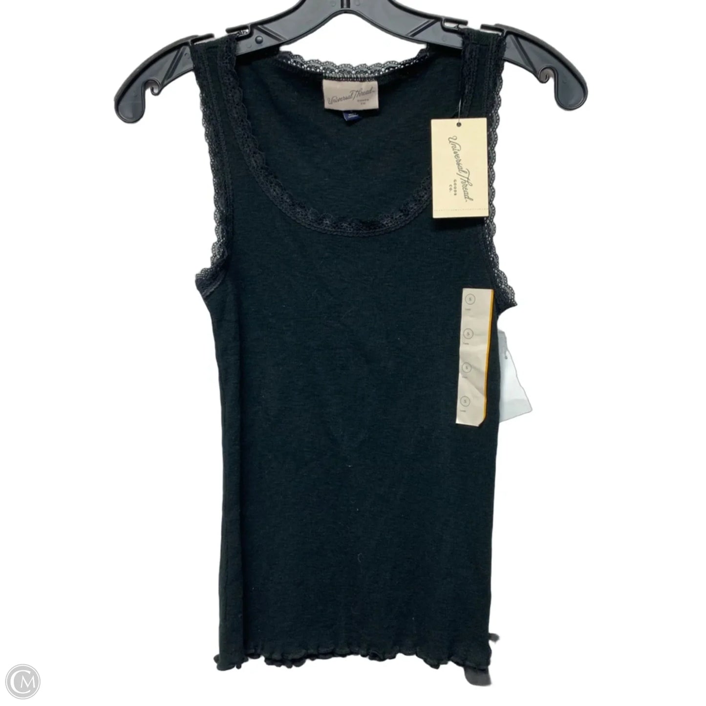 Top Sleeveless Basic By Universal Thread In Black, Size: S