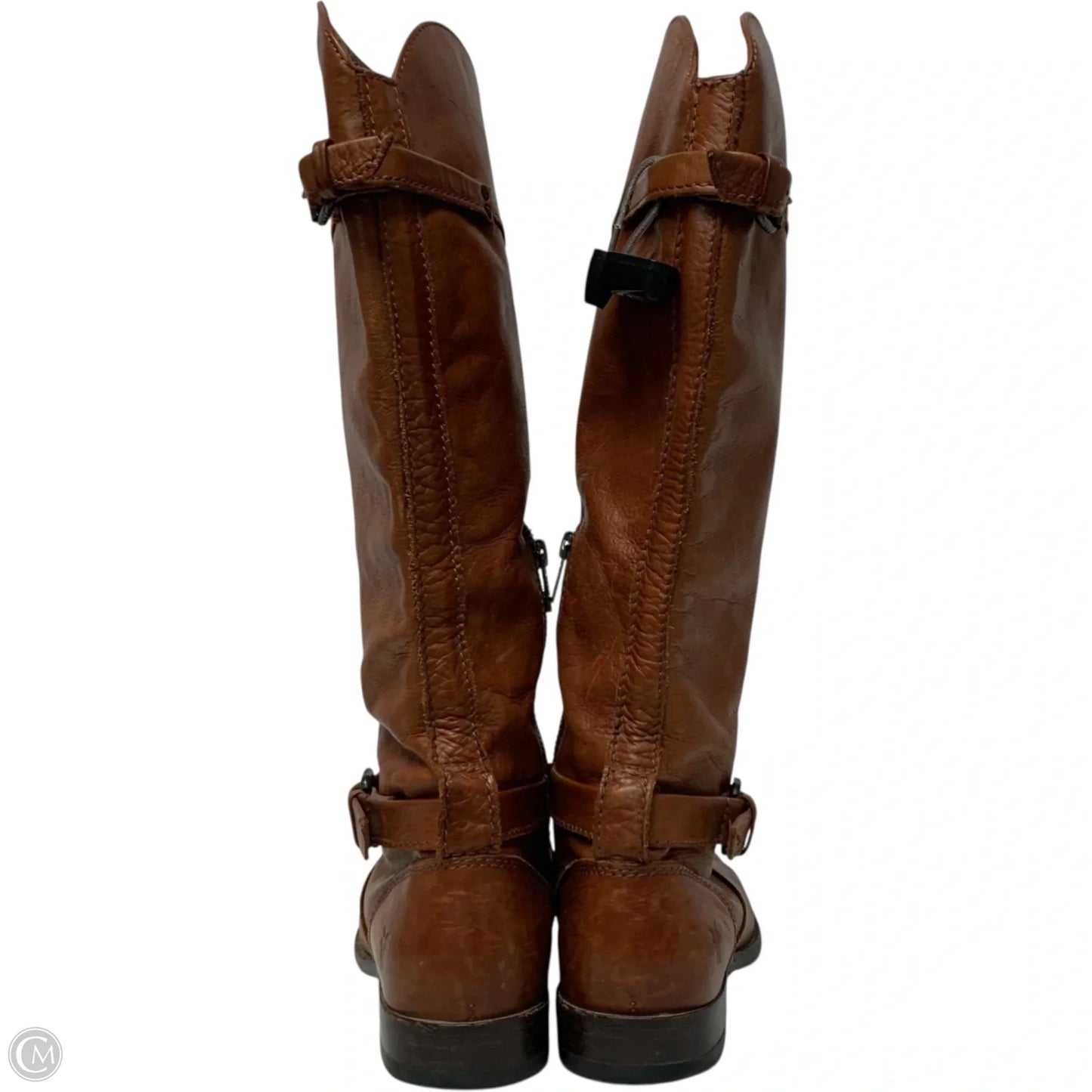Boots Designer By Frye In Brown, Size: 7