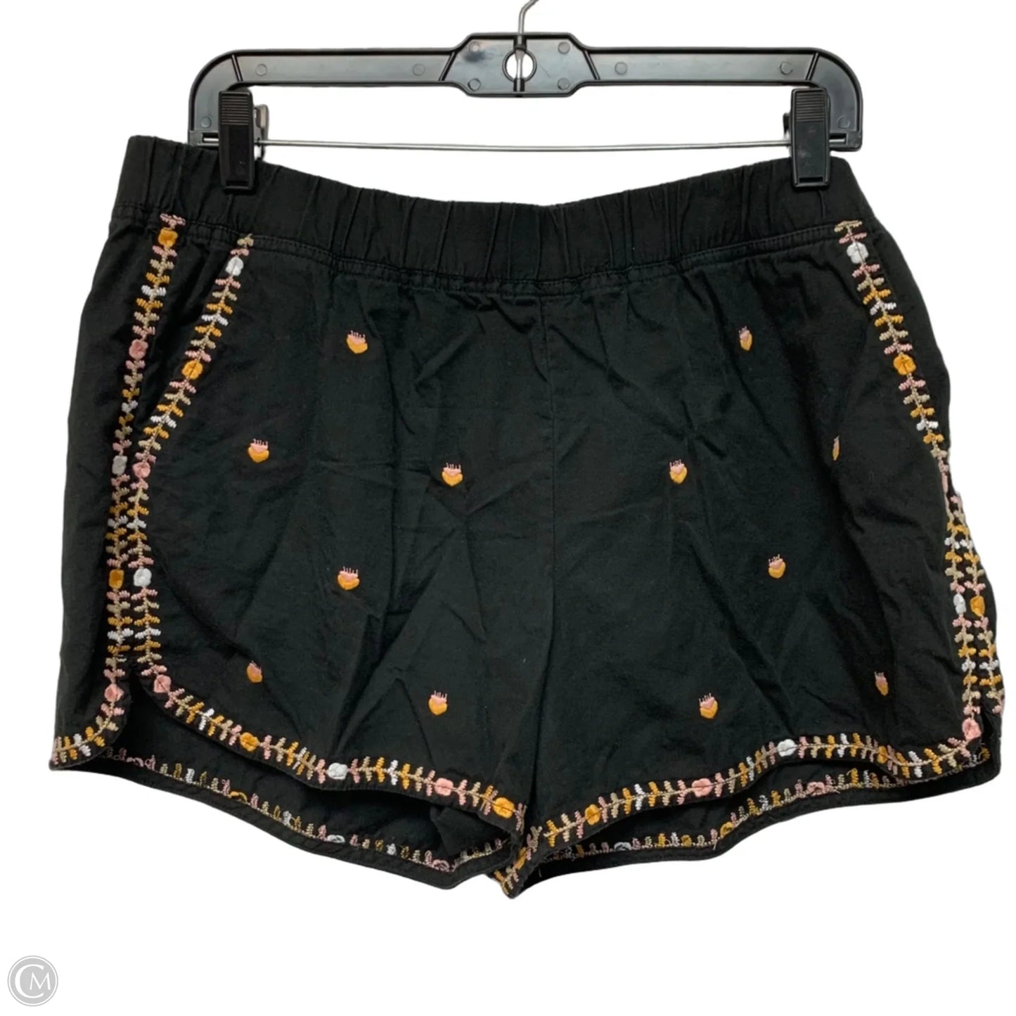 Shorts By Madewell In Black & Yellow, Size: L