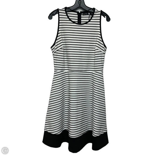 Dress Casual Short By Nicole Miller In Black & White, Size: L