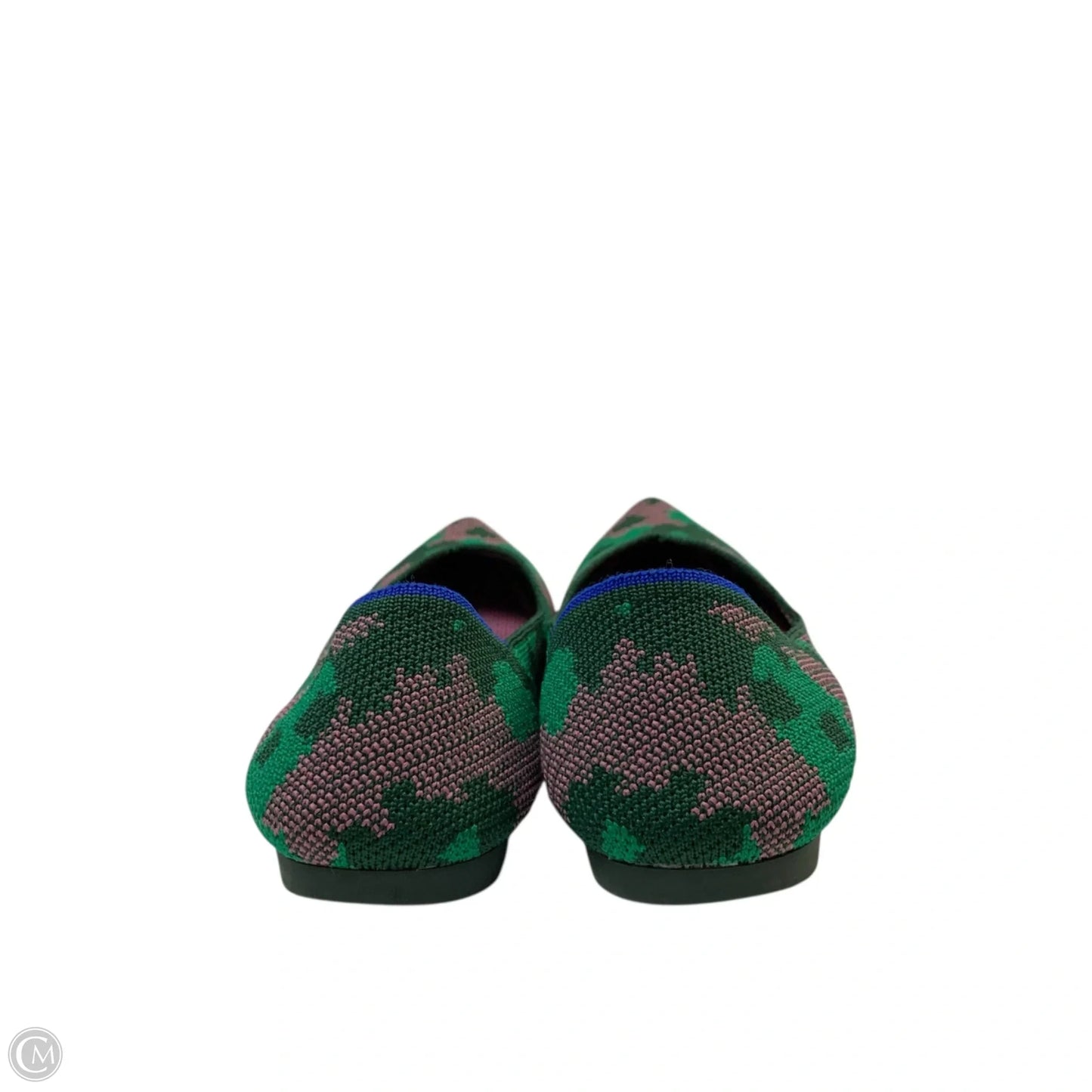 Shoes Flats By Rothys In Green & Pink, Size: 7