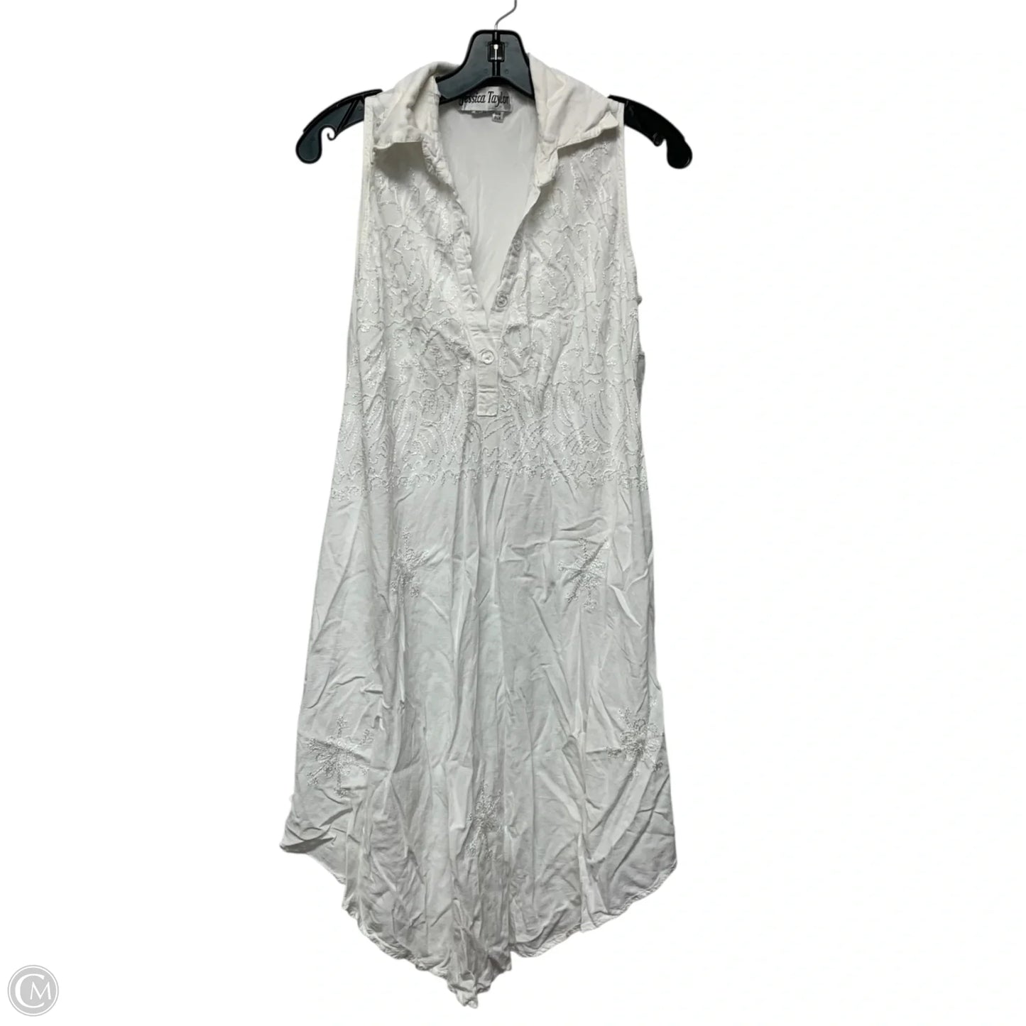 Dress Casual Short By Jessica Taylor In White, Size: Osfm