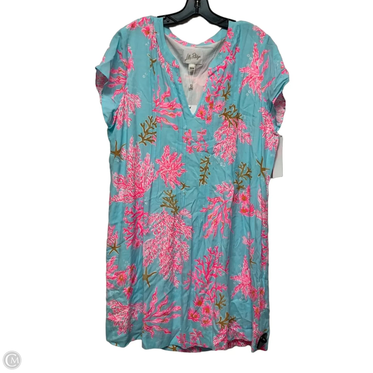 Dress Designer By Lilly Pulitzer In Blue & Pink, Size: Xl