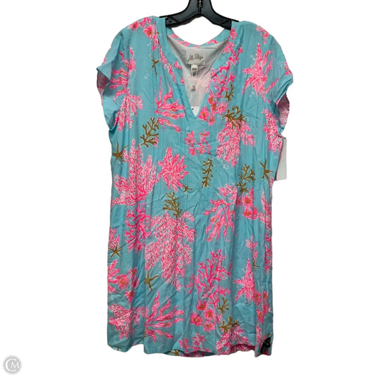 Dress Designer By Lilly Pulitzer In Blue & Pink, Size: Xl