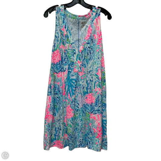 Dress Designer By Lilly Pulitzer In Blue & Pink, Size: Xl