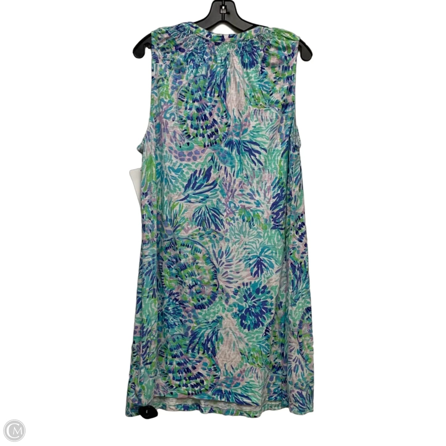 Dress Designer By Lilly Pulitzer In Green & Purple, Size: Xxl