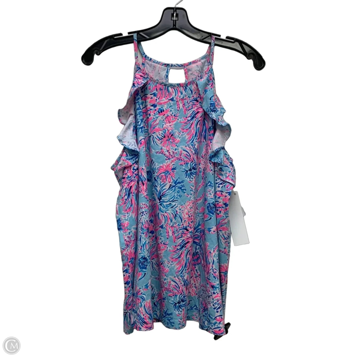 Top Sleeveless Designer By Lilly Pulitzer In Blue & Pink, Size: Xl