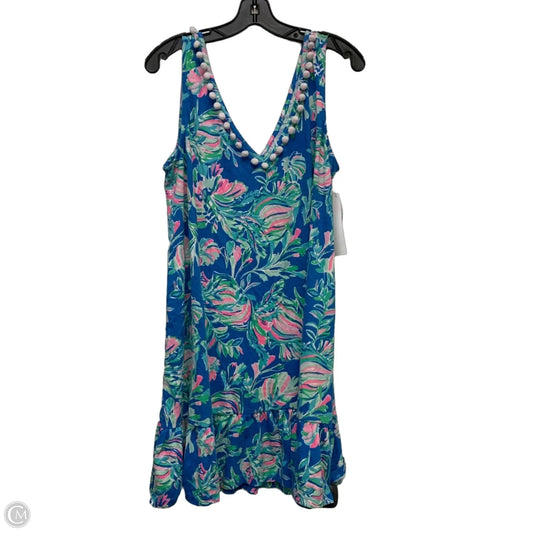 Dress Designer By Lilly Pulitzer In Blue & Green, Size: Xl