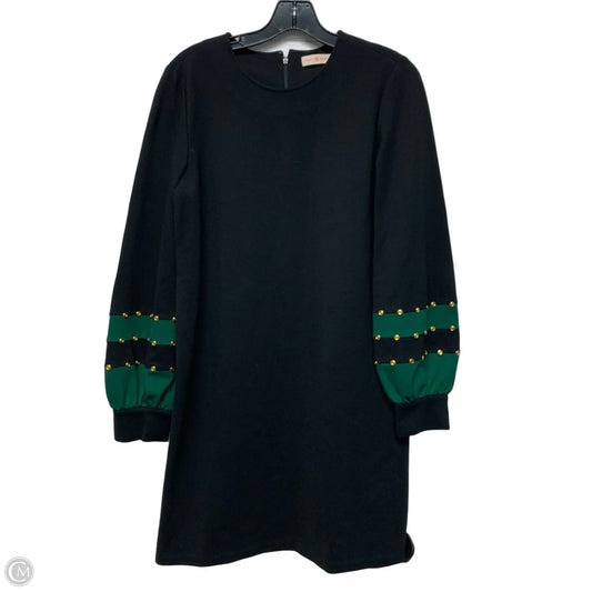 Dress Designer By Tory Burch In Black & Green, Size: M