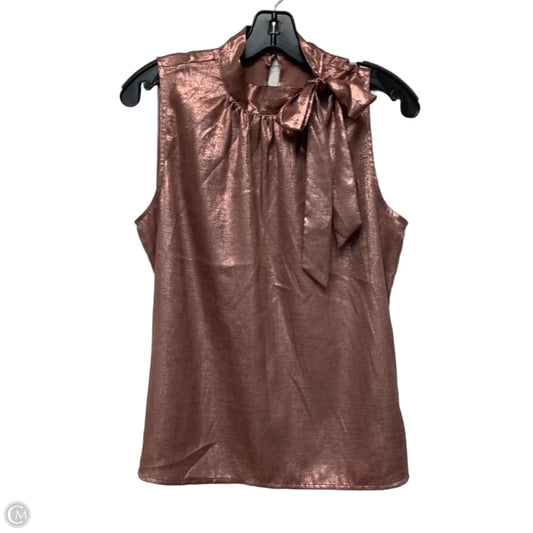 Top Sleeveless By Ann Taylor In Pink, Size: S