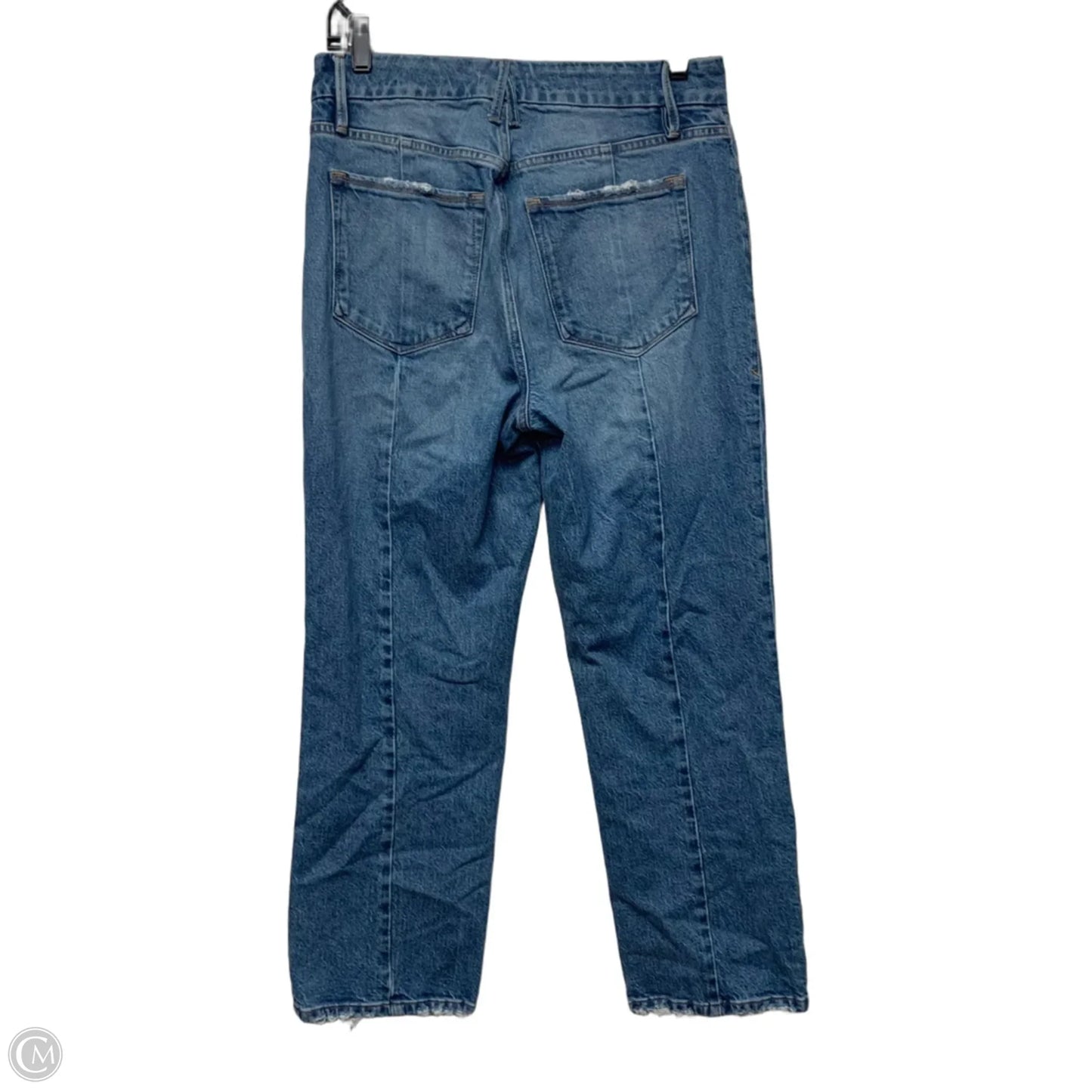 Jeans Straight By Good American In Blue Denim, Size: 6