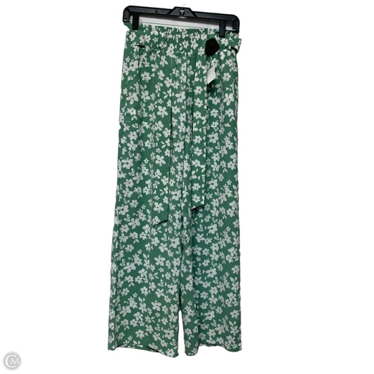 Pants Wide Leg By Iwollence In Green & White, Size: M