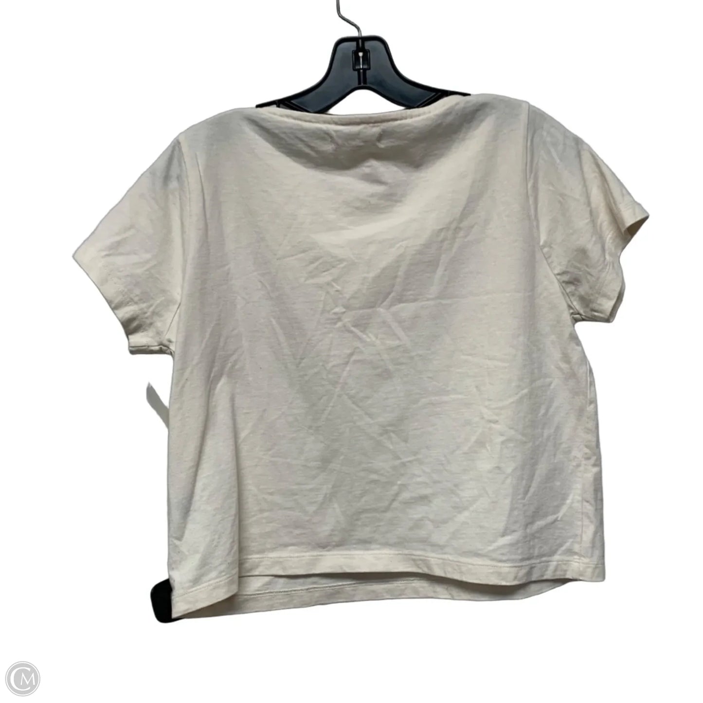 Top Short Sleeve By Madewell In Cream & Red, Size: Xs