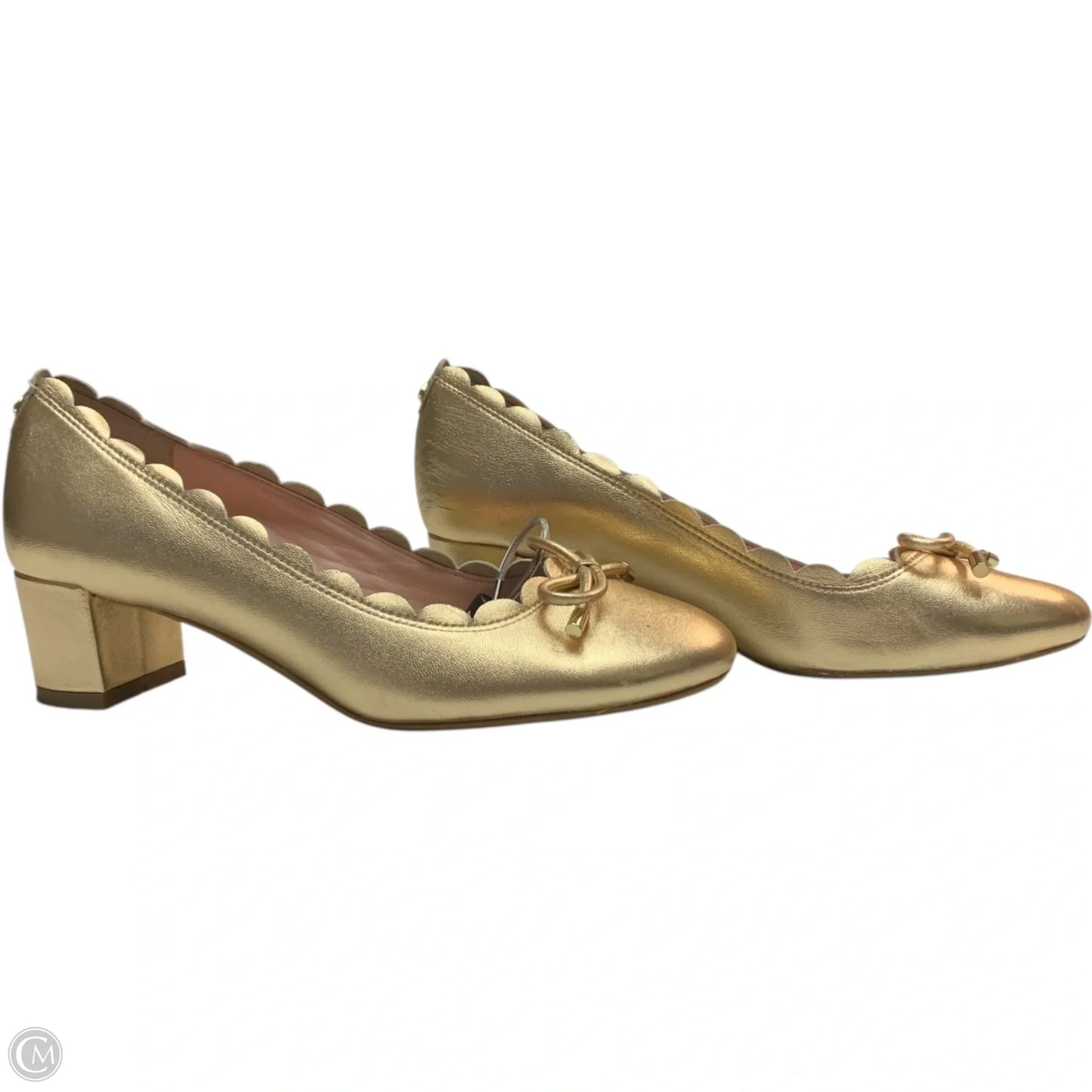 Shoes Designer By Kate Spade In Gold, Size: 7.5