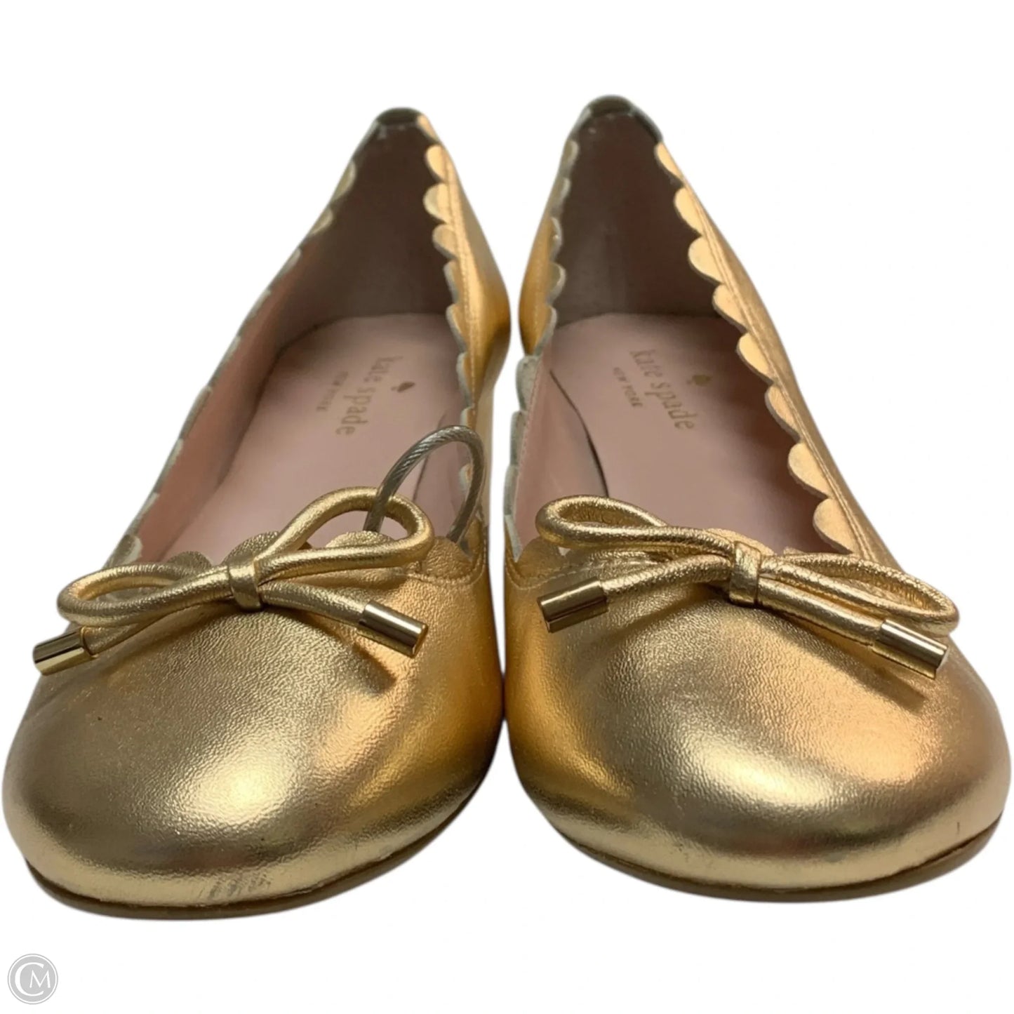 Shoes Designer By Kate Spade In Gold, Size: 7.5