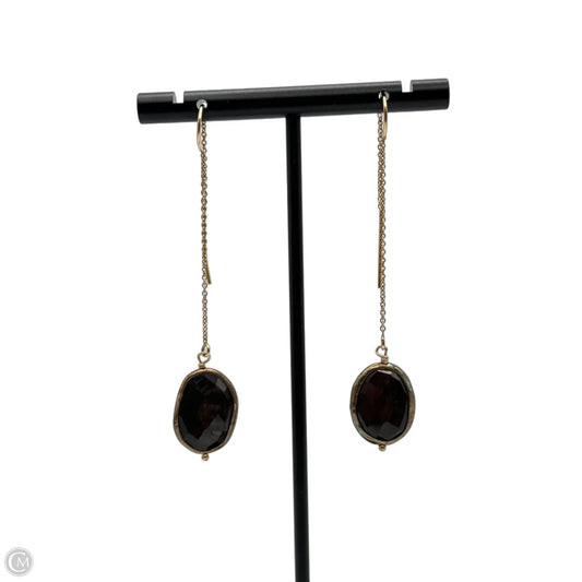 Earrings Dangle/drop By Black & Gold