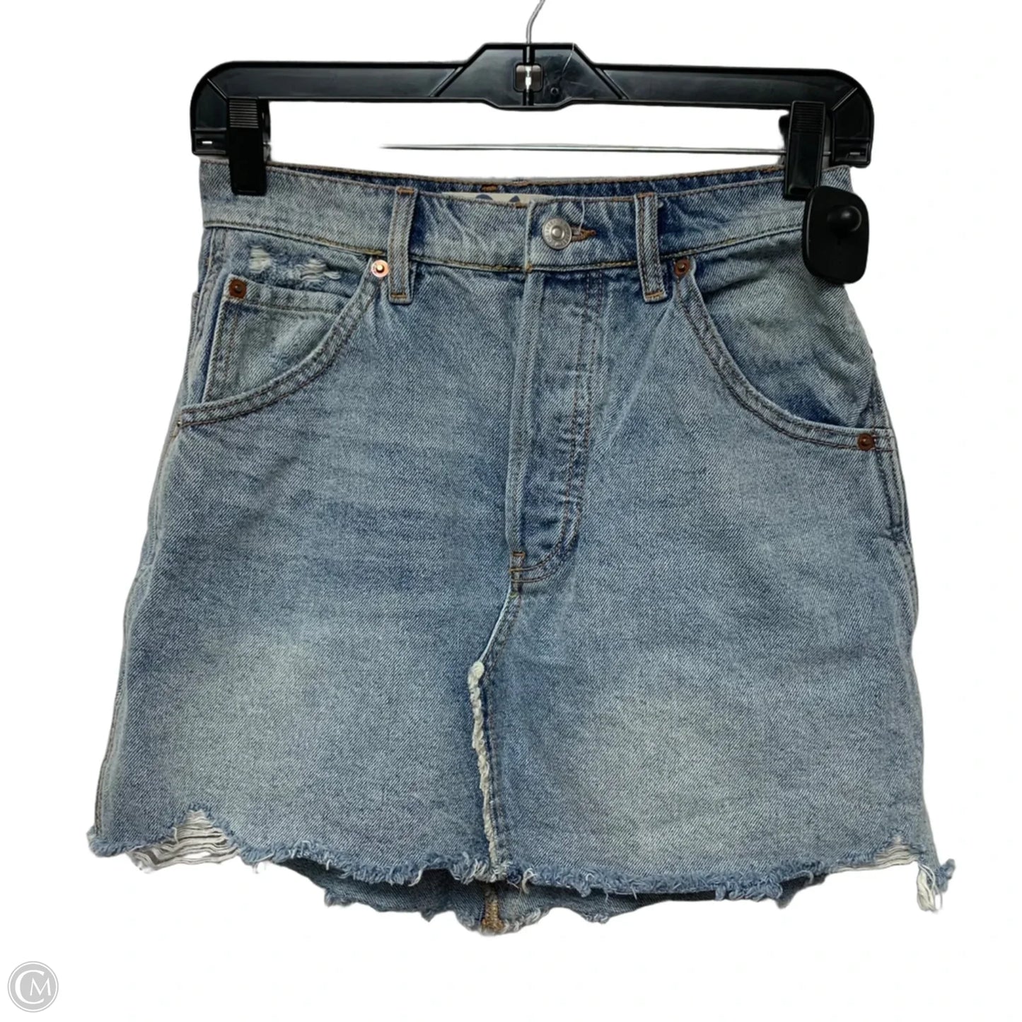 Skirt Mini & Short By We The Free In Blue Denim, Size: 2