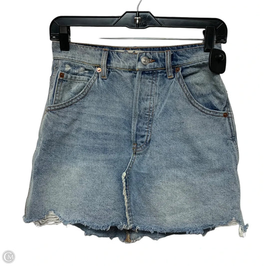 Skirt Mini & Short By We The Free In Blue Denim, Size: 2