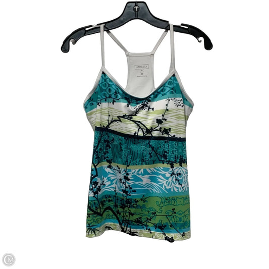 Athletic Tank Top By Athleta In Blue & Green, Size: M