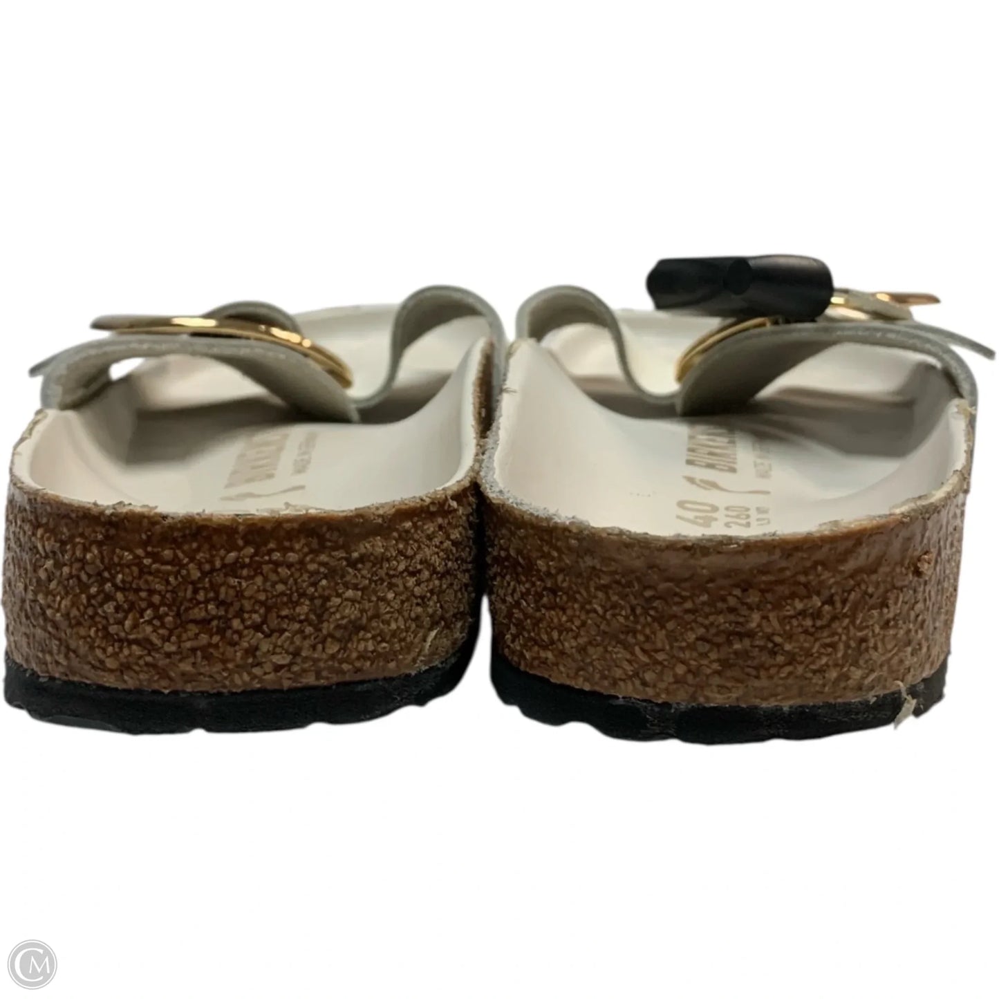 Sandals Flats By Birkenstock In White, Size: 9