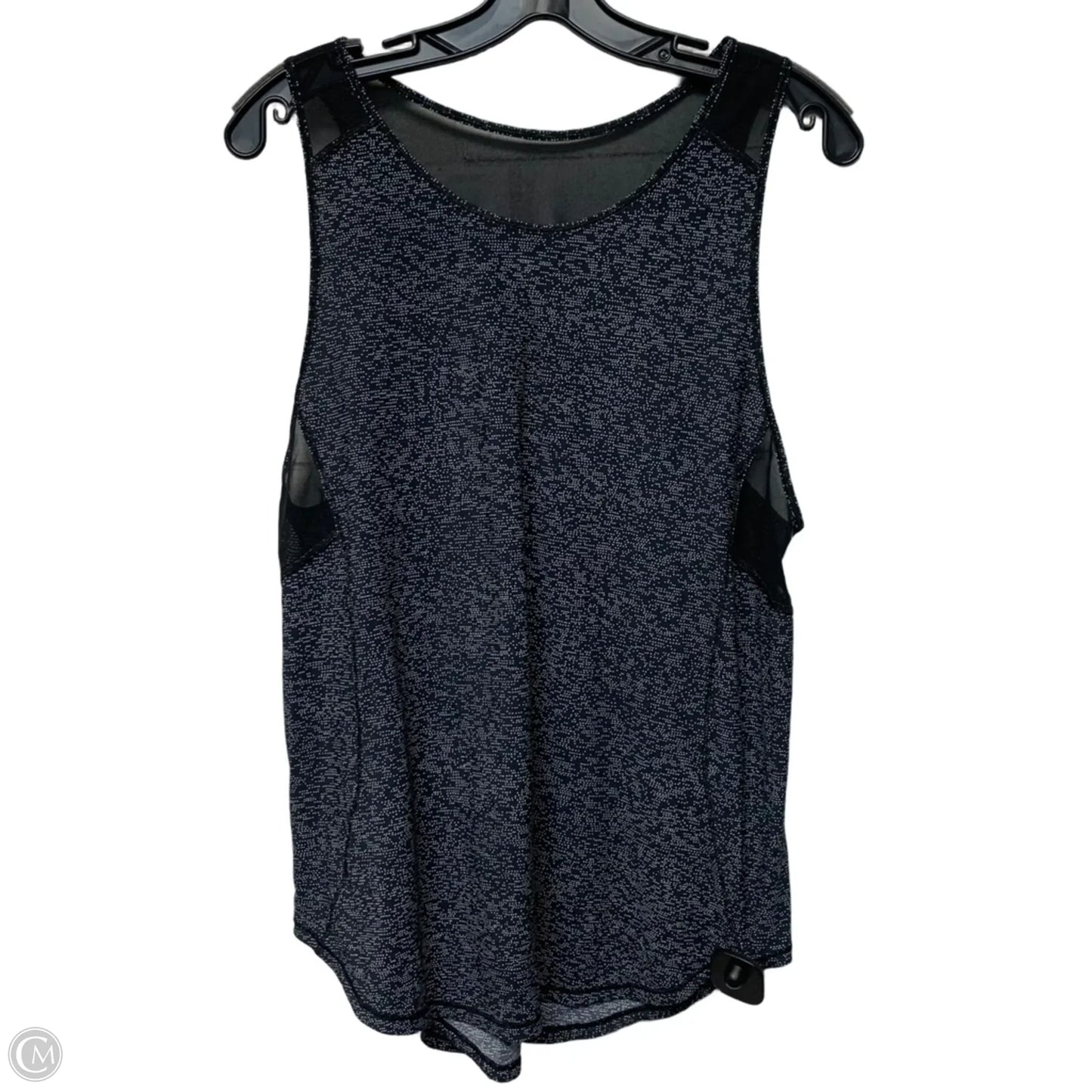 Athletic Tank Top By Lululemon In Black & White, Size: L