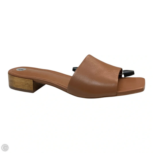 Shoes Heels Block By Maeve In Brown, Size: 9.5