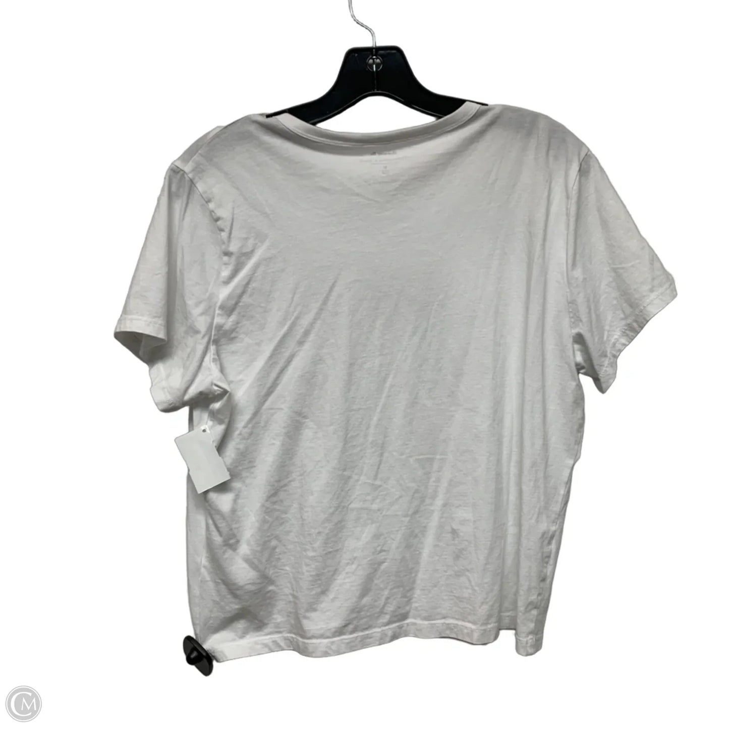 Top Short Sleeve By Abercrombie And Fitch In White, Size: M