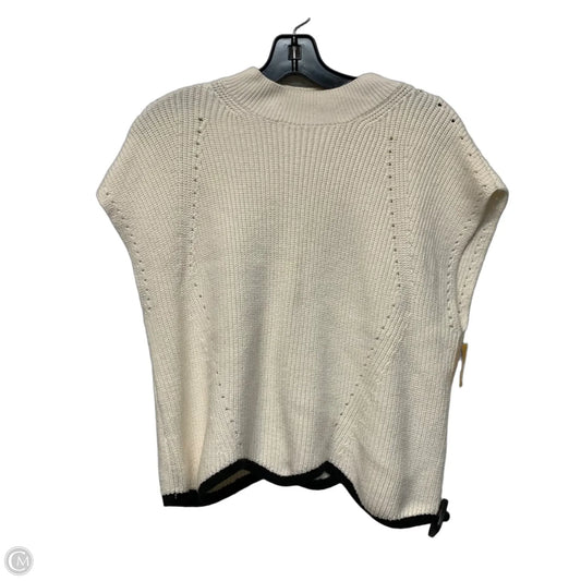 Vest Sweater By Maeve In Cream, Size: L
