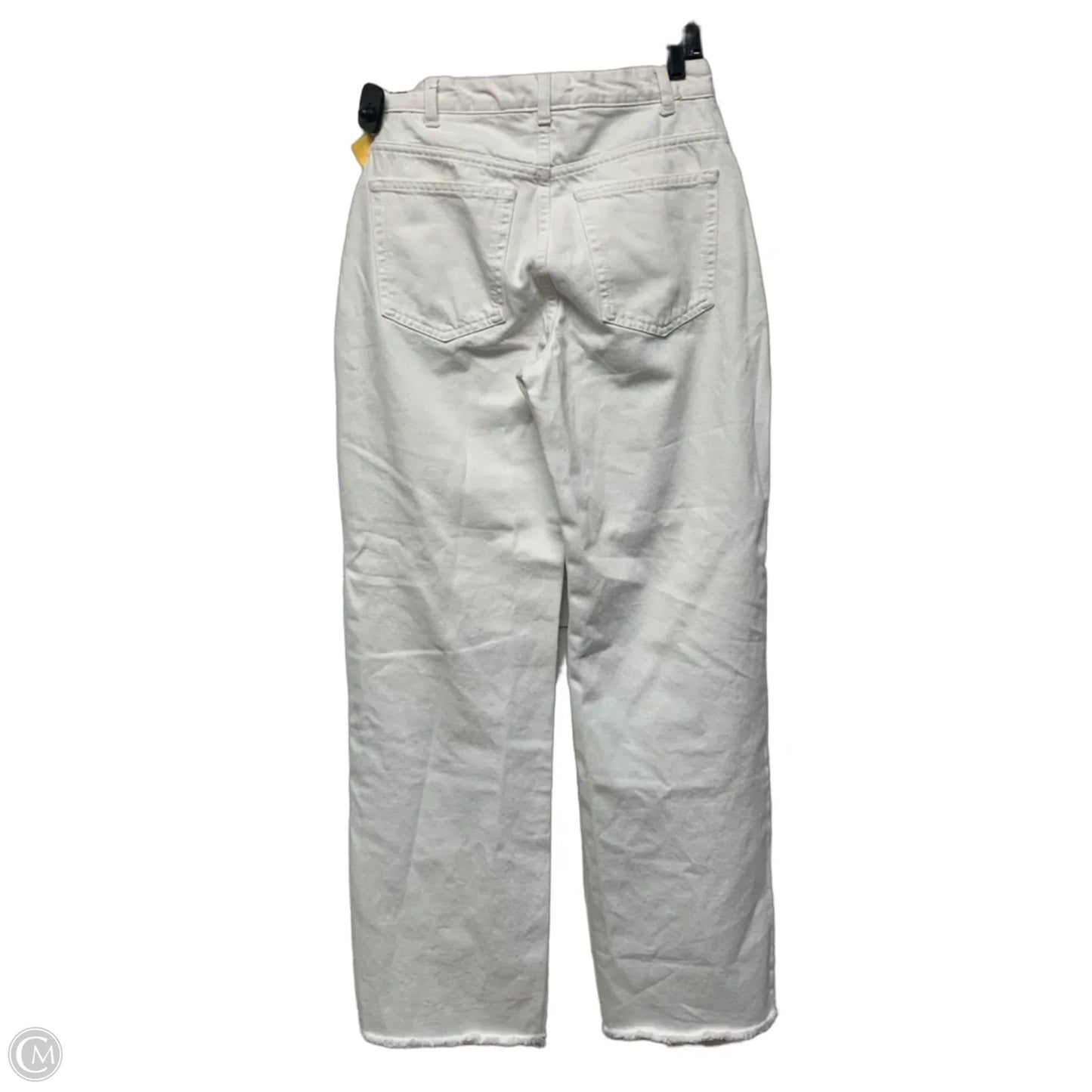 Jeans Wide Leg By Mng In White, Size: 8